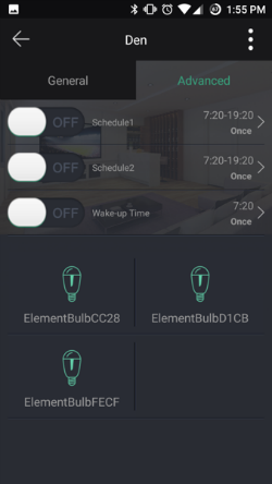 Rename the bulb in the Element app.